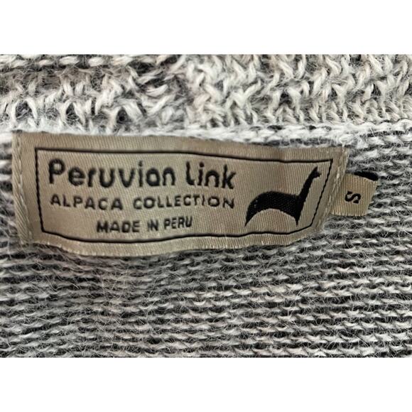 Peruvian Link Alpaca Collection Light Gray Women's Open Cardigan‎ Size Small - Picture 3 of 5